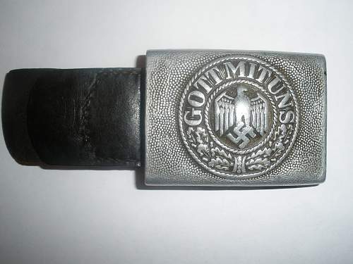 WH Aluminium Belt Buckle with tab ID