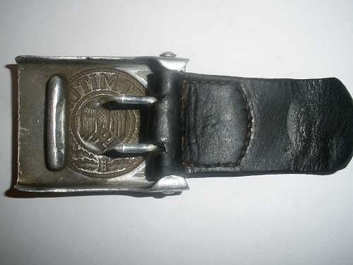 WH Aluminium Belt Buckle with tab ID
