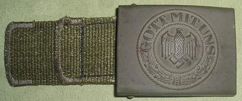 Tropical NCO Belt and Buckle No 2