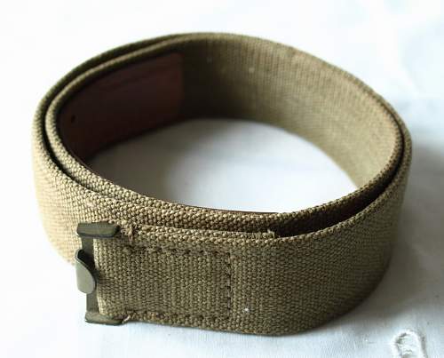 Mint Heer buckle by Motz with web belt