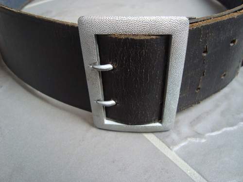 Black Heer Officer Open Claw Belt - Assmann