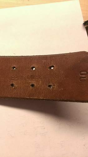 Pebbled Tab 1938 Heer Buckle, Post war belt?