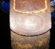 Unmarked (well worn) Heer buckle and belt