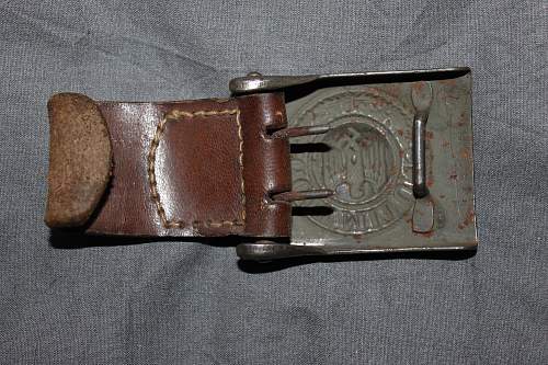 R.S &amp; S. buckle with matching tab 1940