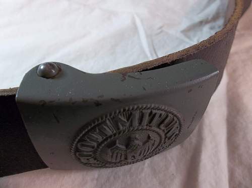 Late war J.F.S. buckle and belt.
