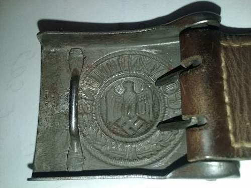 Help with reading a leather tab on a Heer Buckle?
