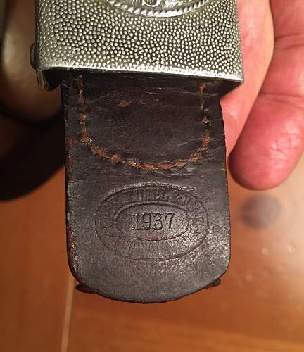 1937 Heers belt and buckle