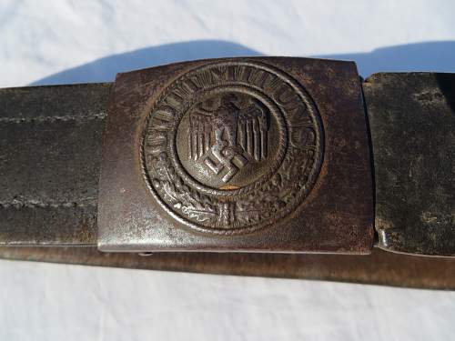 Army belt and buckle from Guernsey