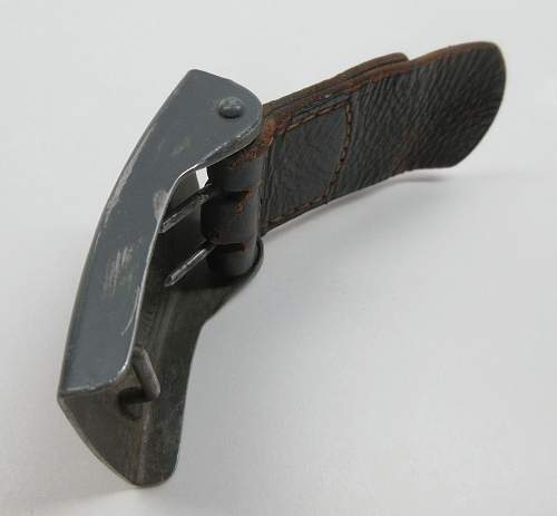 1941 dated Heer EM/NCO belt buckle w/ leather tab