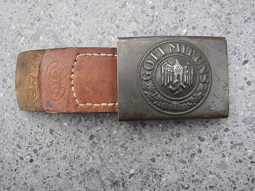 Heer belt and buckle 1941