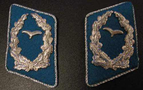 Are these Luftwaffe collar tabs authentic?