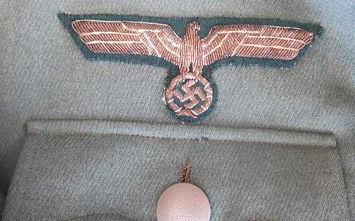 Panzer-Aufklärungs-Abteilung 9 Reichswehr style officer 4 pocket tunic