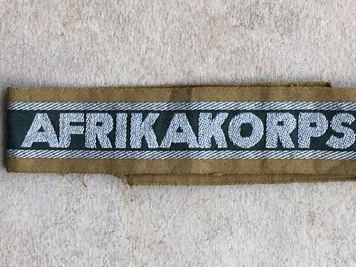 The Afrikakorps cuff title