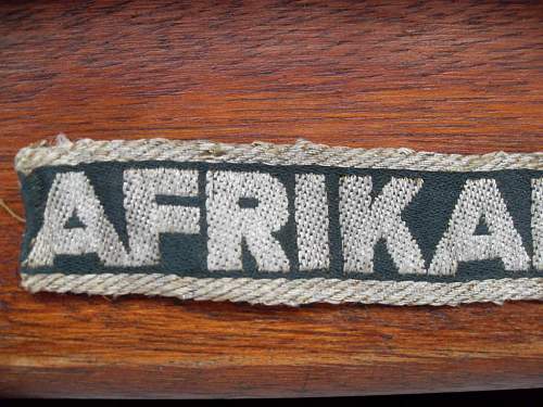 AfrikaKorps Cuff title