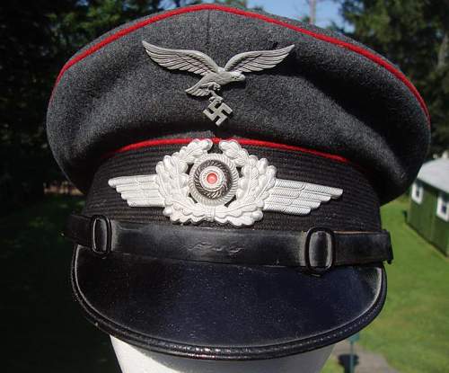 Luftwaffe Artillery Visor Cap