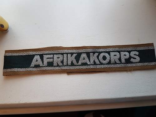 The Afrikakorps cuff title