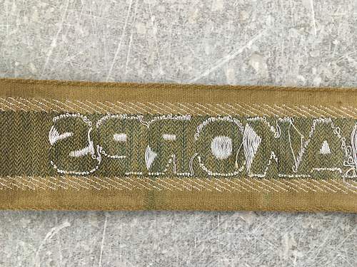 The Afrikakorps cuff title