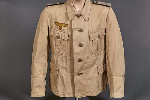 German Coastal Artillery Tropical Tunic