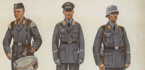 Luftwaffe tunics in period photos