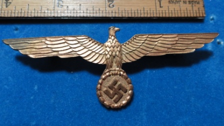 German Nazi Eagle w/ Swatstika Pin (gold?) - is this Lutwaffe related?