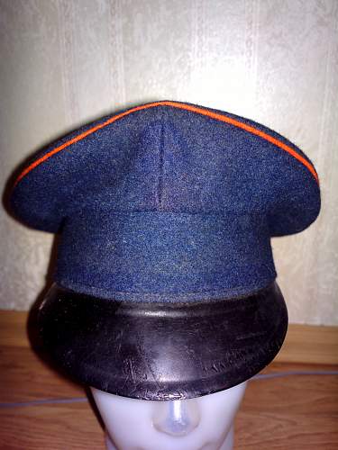 Austrian / german postal officer visor hat?