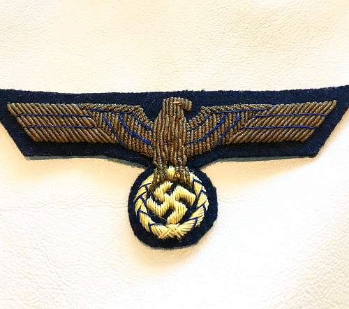 Kriegsmarine &quot;Seeflieger&quot; Officer's Breast Eagle