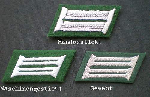 Collar patch terminology