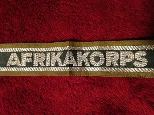 AFRIKAKORPS Cuff Title