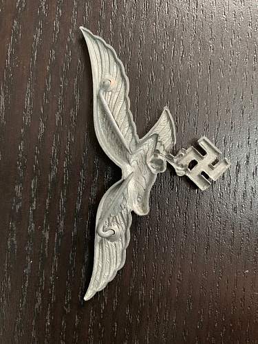 Luftwaffe visor cap eagle authentic or fake?