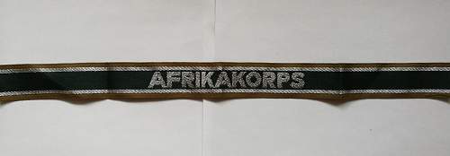 The Afrikakorps cuff title