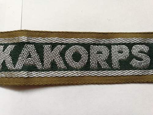 The Afrikakorps cuff title