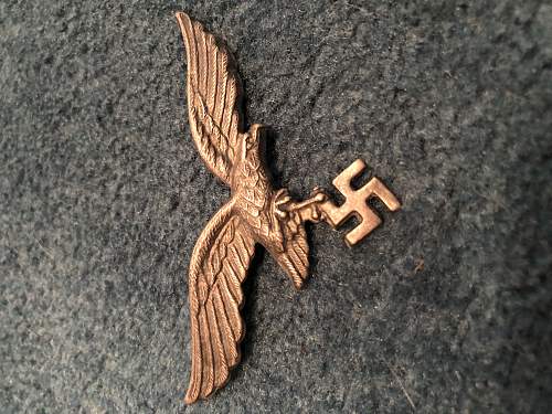 Luftwaffe Cap Eagle Real or Fake?