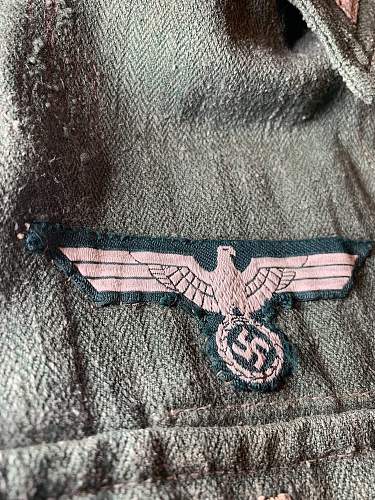 HBT tunic insignia period applied?