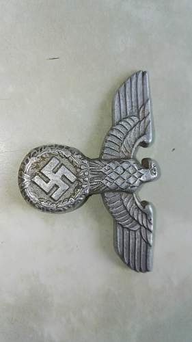 Luftwaffe and Wehrmacht and NSKOV cap badges