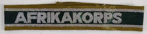 Afrikakorps cuff title