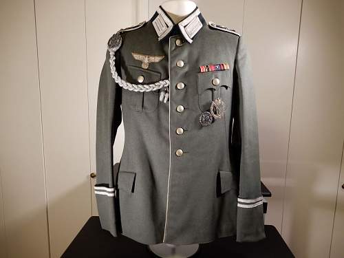 Infanterie Regiment 36 Spieß Piped Walking Out Tunic