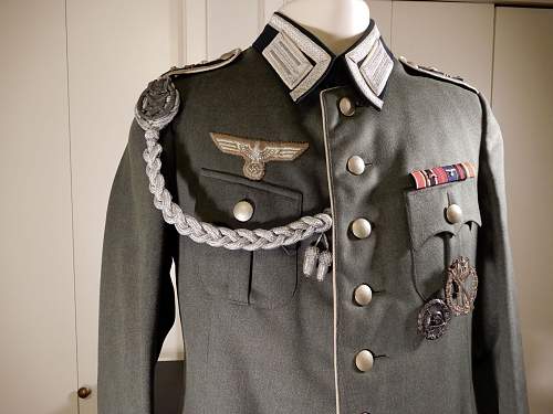 Infanterie Regiment 36 Spieß Piped Walking Out Tunic