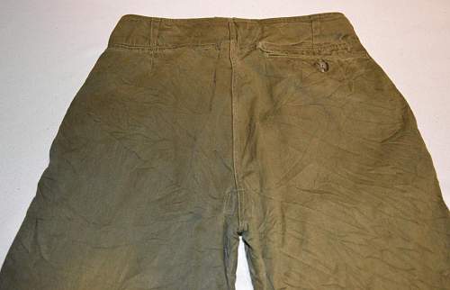 Heer tropical service trousers 44 dated. Helps needed