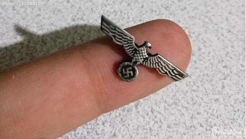 hi friends please help me with tihis wehrmacht eagle