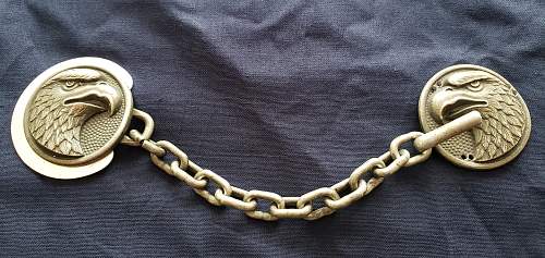 Luftwaffe Officers Cape Clasp with period repair.
