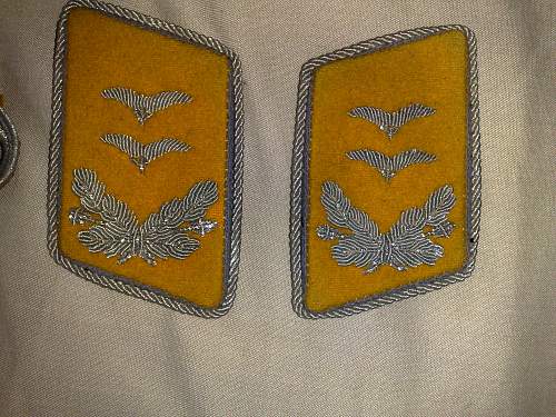 Luftwaffe Oberleutnant collar tabs