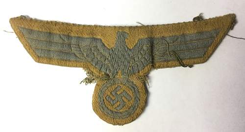Uniform removed Heer &amp; Luftwaffe breast eagles