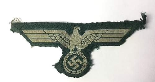Uniform removed Heer &amp; Luftwaffe breast eagles