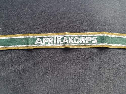 The Afrikakorps cuff title