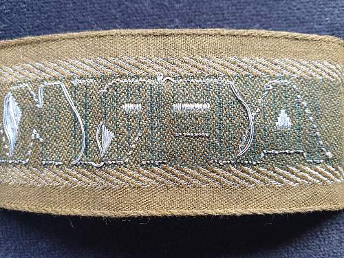 The Afrikakorps cuff title