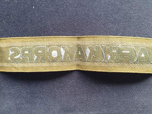 The Afrikakorps cuff title