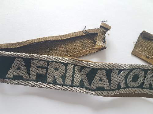 The Afrikakorps cuff title