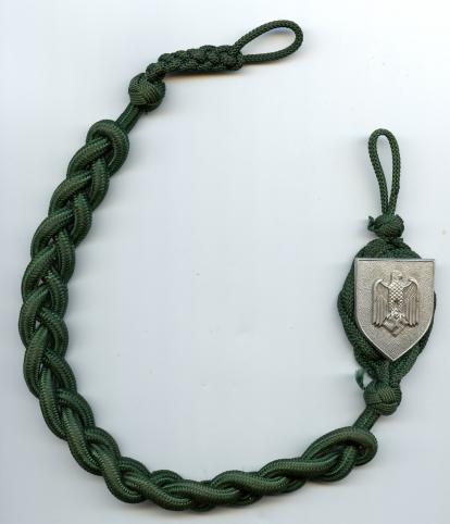 unteroffiziervorschule cuff title and lanyard