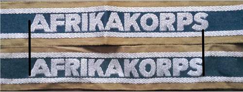 The Afrikakorps cuff title