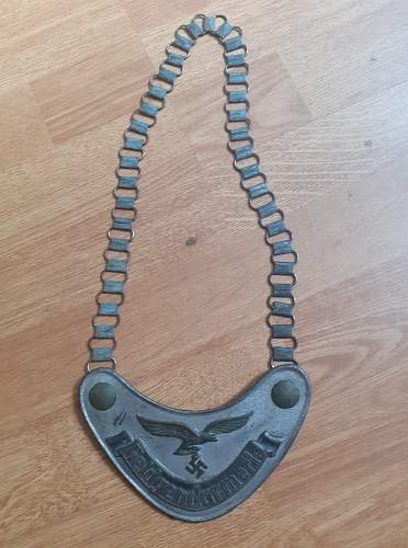 Luftwaffe gorget